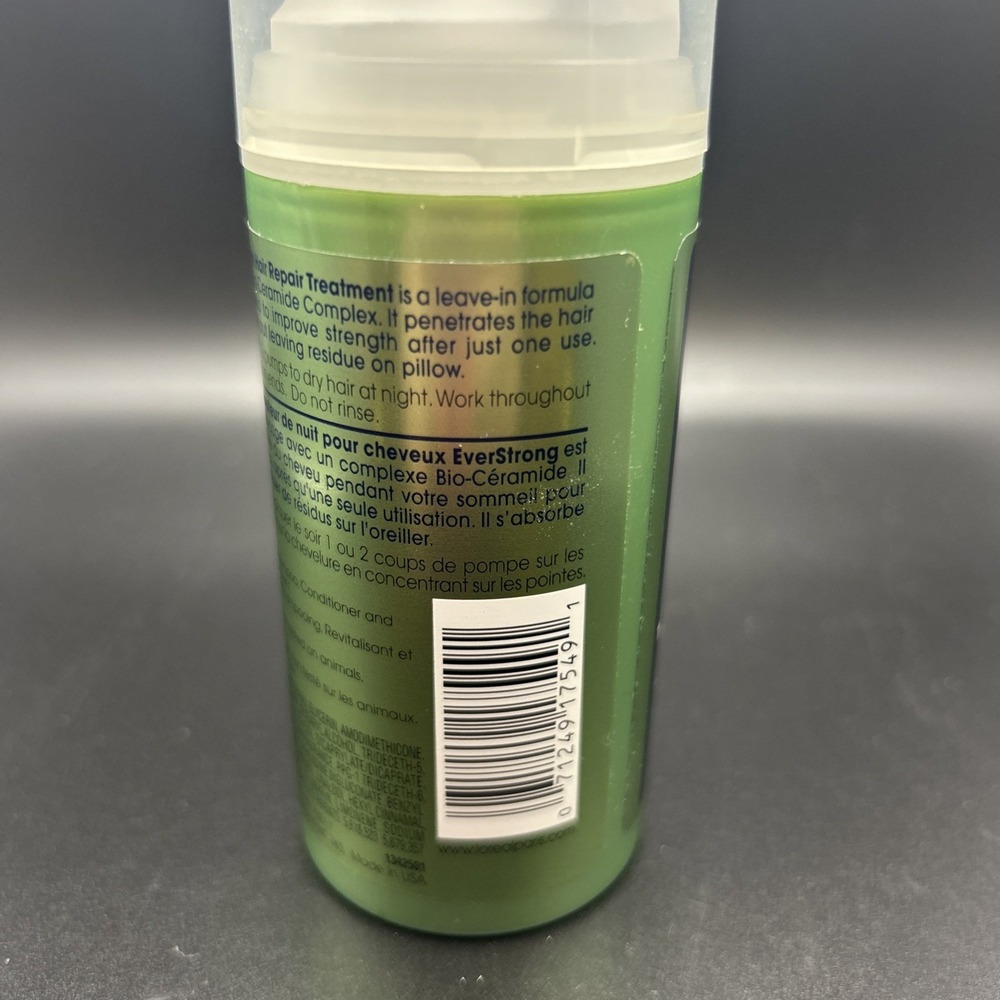 L'Oreal Paris EverStrong Overnight Hair Repair Treatment Sulfate Free 3.4oz.~New - Picture 3 of 4